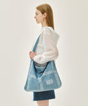 BANDANA ONE SHOULDER ECO BAG IN BLUE image 5