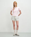 W BASIC TEE IN LIGHT PINK image 5