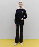 MARITHÉ SPORT W M+FG LOGO CROP PULLOVER IN NAVY image 5