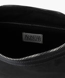 CLASSIC LOGO ROUND SUEDE SHOULDER BAG IN BLACK image 5