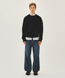 CLASSIC LOGO EMBROIDERY SWEATSHIRT IN BLACK BLACK image 5