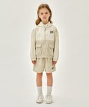 KIDS BEAR CLASSIC LOGO WINDBREAKER IN BEIGE image 5