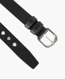 W EYELET BUCKLE BELT IN BLACK image 5