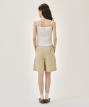 W BERMUDA HALF PANTS IN BEIGE image 5