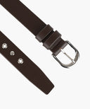 W EYELET BUCKLE BELT IN BROWN image 5