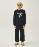 KIDS BALLOON BEAR SWEATSHIRT IN NAVY image 5