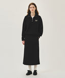 SMALL CLASSIC LOGO HALF ZIPUP SWEATSHIRT IN BLACK image 5