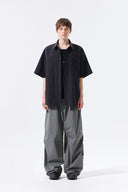STRAP BELTED PANTS FOR MEN IN CHARCOAL GREY image 6