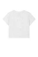 MATIN KIM LOGO CROP TOP IN WHITE image 2