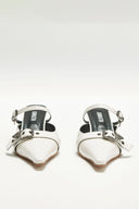 BELTED STILETTO MULE IN IVORY image 7