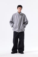 MATIN KIM LOGO COATING JUMPER FOR MEN IN DARK GRAY image 9