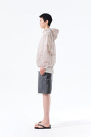 BACK LOGO HOODY WINDBREAKER FOR MEN IN LIGHT GRAY image 20