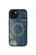 MATIN KIM X CASETIFY DENIM CIRCLE CASE IN BLUE image 2