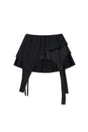 MULTI PANEL LAYERED SKIRT IN BLACK image 12