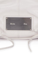 HALF SHIRRING RIBBON ROUND BAG IN CHARCOAL GREY image 11