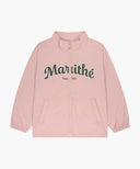 KIDS LETTERING LOGO WINDBREAKER IN PINK image 6