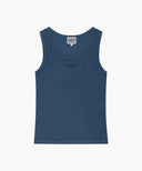 W REGULAR LOGO SLEEVELESS IN BLUE image 6