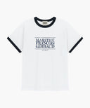 AEROCOOL CRACK CLASSIC LOGO RINGER TEE IN WHITE image 6