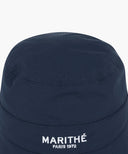 KIDS NYLON WIDE BUCKET HAT IN NAVY image 6