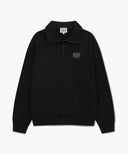 CLASSIC LOGO HALF ZIPUP SWEATSHIRT IN BLACK image 6