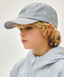 KIDS CLASSIC LOGO NYLON CAMP CAP IN NAVY image 6