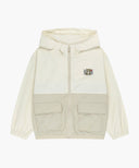 KIDS BEAR CLASSIC LOGO WINDBREAKER IN BEIGE image 6