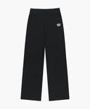 W CLASSIC LOGO KNIT PANTS IN BLACK image 6
