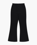 W LACE POINT BOOTS CUT SWEAT PANTS IN BLACK image 12