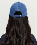 KIDS CLASSIC LOGO DENIM BALL CAP IN BLUE image 6