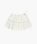 W LAYERED RUFFLE SKIRT IN WHITE image 6