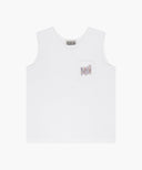 KIDS DOODLE CLASSIC LOGO POCKET SLEEVELESS IN WHITE image 6