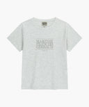 W CLASSIC LOGO TEE IN LIGHT HEATHER GREY image 6
