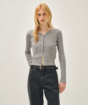 W EYELET BUCKLE BELT IN BROWN image 6