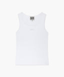 W REGULAR LOGO SLEEVELESS IN WHITE image 6