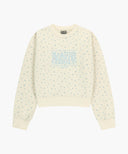 W CLASSIC LOGO CROP SWEATSHIRT IN FLOWER image 6