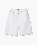W LONG BERMUDA DENIM PANTS IN WHITE image 6