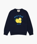 KIDS CITRON KNIT PULLOVER IN NAVY image 6