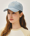 DRAWING CLASSIC LOGO NYLON CAP IN SKY BLUE image 6
