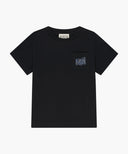 KIDS DOODLE CLASSIC LOGO POCKET POINT TEE IN BLACK image 6