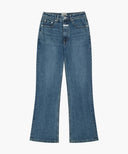 M RELAXED FIT BOOTS-CUT DENIM PANTS IN BLUE image 6