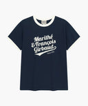 VINTAGE LOGO RINGER TEE IN NAVY image 6