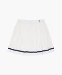 KIDS W MARINE PLEATED SKIRT IN IVORY image 6