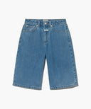 W LONG BERMUDA DENIM PANTS IN LIGHT BLUE image 12