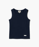 W BASIC SLEEVELESS IN NAVY image 6