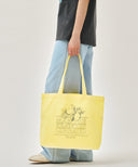 LEMON CLASSIC LOGO ECO BAG IN LIGHT YELLOW image 6
