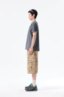 CAMOUFLAGE CARGO BERMUDA PANTS FOR MEN IN CAMEL image 8