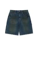CARPENTER BERMUDA DENIM PANTS IN CHARCOAL GREY image 1