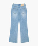M RELAXED FIT BOOTS-CUT DENIM PANTS IN LIGHT BLUE image 7