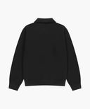 SMALL CLASSIC LOGO HALF ZIPUP SWEATSHIRT IN BLACK image 7