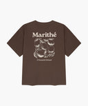 KIDS BACK GRAPHIC OVERSIZED TEE IN BROWN image 7